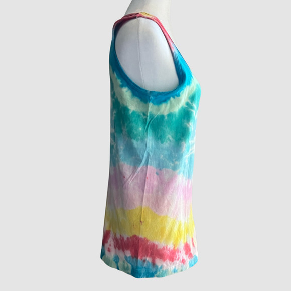 Tomcat Tie Dye Creations Women's Spiral Design Tank Multi Color, NWT-Size Small - Picture 4 of 5
